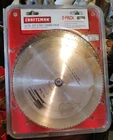 Craftsman 10-INCH Saw Blade Combo Pack General Purpose & Fine Finish Open. Price: $37.00.