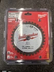 Milwaukee Tool 48-40-4215 7/8 In. 34 Tooth Metal Cutting Circular Saw Blade New. Price: $30.00.