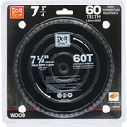 Do It Best 7-1/4 In. 60-TOOTH Combination Circular Saw Blade QJDIB-CS-006 Sim New. Price: $25.55.