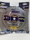 Irwin 14031 Marathon Tpi Carbide Atb Wood Circular Saw Blade 7-1/4 Dia. In. New. Price: $8.50.
