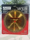 Lifetime Carbide 7-1/4 40 Tooth Saw Blade Titanium Nitride Tin Coated 5/8 New. Price: $12.99.