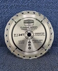 Century 09107: 7-1/4" 24 Teeth Classic Series Circular Saw Blade, 8,500 Rpm Open. Price: $19.99.