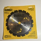 Dewalt DW3191 7" 18T Carbide Circular Saw Blade Silver For Nail Cutting New. Price: $9.99.