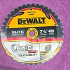 Dewalt DWAW71440 7-1/4 In 40T Carbide Circular Saw Blade For Masonry Metal New. Price: $40.00.