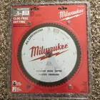 Milwaukee 48-40-4355 9" 72 Tooth Aluminium Cutting Circular Saw Blade New. Price: $27.00.