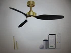 Rediams 48 In. Smart Outdoor Indoor Gold Black Ceiling Fans With Light & Remote Open. Price: $129.95.