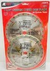 Ate Pro 2PC Circular Saw Blades Cutting 7-1/4" 24T Carbide Tips Metal # 33014 New. Price: $19.95.
