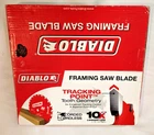 Diablo 7-1/4" Framing Saw Blades D0724A 10 Pieces Teeth Arbor 5/8" New. Price: $75.00.
