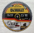 New Dewalt DWAW71460 7-1/4" Elite Series Carbide Steel Circular Saw Blade. Price: $22.29.
