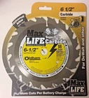 Oldham 650C418 6-1/2" X Tooth Super Duty Carbide Saw Blade Univ. Arbor Carded New. Price: $5.00.