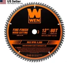 Wen BL1280 12-INCH 80-TOOTH Fine-finish Professional Woodworking Saw Silver New. Price: $38.58.