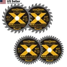 Angelsword 4-1/2 Inch Circular Saw Blade, 3/8 Arbor, Pc 24T&40T, Silver New. Price: $23.16.