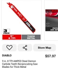 Diablo - Steel Demon 9" Amped Carbide Blades (DS0908CFA3) New. Price: $30.00.