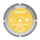 Janchi 7-1/4" 4T Pcd Tip Hardie Fiber Cement Saw Blade 5/8" Dmk Arbor New. Price: $47.11.