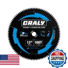 Craly 12 Inch 100 Teeth Ultra Fine Finish Wood Cutting Circular Saw Blade, New. Price: $60.73.