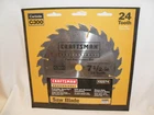 Craftsman Professional 7-1/4" 24T Carbide Saw Blade Mislabled #32274 Usa Nos New. Price: $10.95.