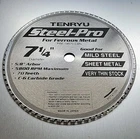 Tenryu Steel Pro Saw Blade PRF-18570 Cbn 5/8 Arbor 7.25 Dia. Teeth 5800RPM New. Price: $52.95.