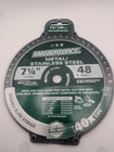 Masterforce Metal Cutting 7-1/4" C6 Carbide Circular Saw Blade, Ferrous Steel New. Price: $39.99.