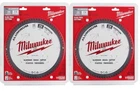 Milwaukee 10" Aluminum Metal Cutting Carbide Circular Saw Blade 72T 48-40-4360 New. Price: $75.99.