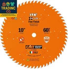 Cmt P10060 Itk Plus Finish Saw Blade, X Teeth, Atb+shear With 5/8-INCH New. Price: $61.99.