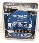 Hercules 10" 40T Carbide Circular Saw Blade General Purpose With Electra Shield New. Price: $17.88.
