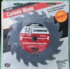 Credo 11623 7-7-1/4" Combination Carbide Steel Saw Blade 5/8" Arbor Usa New. Price: $7.50.