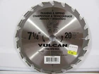 New Vulcan Circular Trim Rip Saw Blade 415480OR 7 1/4 " 20 Carbide Teeth Framing Open. Price: $5.72.
