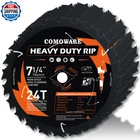 Comoware 7-1/4 Circular Saw Blade 10PCS 24T Atb 5/8 Arbor New. Price: $87.78.