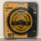 Dewalt DWA171440 7-1/4" X 5/8" Tungsten Carbide Circular Saw Blade Teeth New. Price: $21.79.