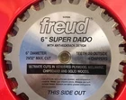 New Freud 6" X 20T Super Dado Sets. Price: $155.00.