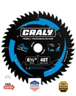 Craly 6-1/2" 48T Track Saw Blade, Ultra Finish Wood Cutting Plunge Circular New. Price: $34.99.