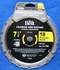 Do Best 385883 7-1/4" 18T Fast Cut Framing & Ripping Titanium Tooth Saw Blade New. Price: $12.98.