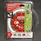Diablo DMADST0600 In. Diamond Segmented Turbo Cut-off Discs For Masonry New. Price: $29.95.