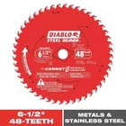 Diablo D0648CFX Tooth Steel Demon Circular Saw Blade 6-1/2 Dia. In. New. Price: $43.09.