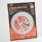 Black & Decker 1/4" Circular Saw Crosscut Plywood Rip Usa Blade Pack 73-300 Used. Price: $12.00.