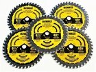5 Dewalt 6-1/2" Carbide 40T Cordless Circular Saw Blades Finish DWA161240 New. Price: $59.99.