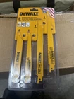 Dewalt Reciprocating Saw Blade Kit Pc. Model DWA4898 New Unopened. Price: $16.19.