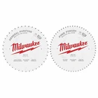 Milwaukee 48-40-1036 10IN 40T + 60T 2-PACK Circular Saw Wood Blades New. Price: $74.58.