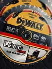 Dewalt DWA71440 6-1/2" 40T Carbide Circular Saw Blade For Wood New. Price: $160.00.
