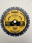 Dewalt DWA161218 6-1/2-INCH 18-TOOTH Circular Saw Blade New. Price: $12.99.