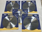 Irwin 7-1/4" 140T Steel Circular Saw Blade 11840 (lot Of 5) New. Price: $39.99.