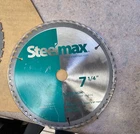 Steelmax 7-1/4" Tct Aluminum Cutting Saw Blade (SM-BL-07-5-AL) New. Price: $45.00.