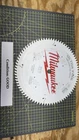 Milwaukee 10" 80T Ultra Fine Finish Circular Saw Blade 48-40-1032 Used. Price: $12.50.