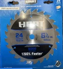 Hart HACSB01 Circular Saw Blade 6 1/2" 8000 Max Rpm 24 Tooth Carbide Teeth New. Price: $14.25.