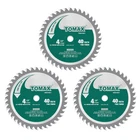 Tomax Pack 4-1/2 40 Tooth Atb Finishing Saw Blade With 3/8-INCH Arbor New. Price: $19.61.