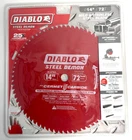 New (D1472CF) Diablo 14"X 72-TEETH Steel Demon Cermet Ii Saw Blade. Price: $89.00.