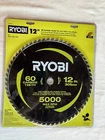 Ryobi A181202 Wood Miter Saw Blade, 60 Carbide Teeth Thin Kerf, Arbor New. Price: $30.95.