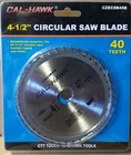 4-1/2" 40 Tooth Carbide Tipped Wood Cutting Saw Blade 5/8" Bushing New. Price: $10.79.