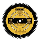 Dewalt Table Saw Blade, Inch, 80 Tooth, Fine Finish, 10" / Teeth, Multi New. Price: $74.04.