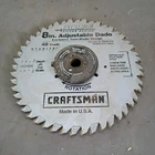 Sears Craftsman Twin Blade Adjust. Dado 48 Carbide Tip 720-32668 Used. Price: $39.95.